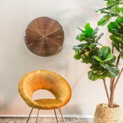 Thomas Kent Klok Oyster Amber/ Zilver Ø 65 cm