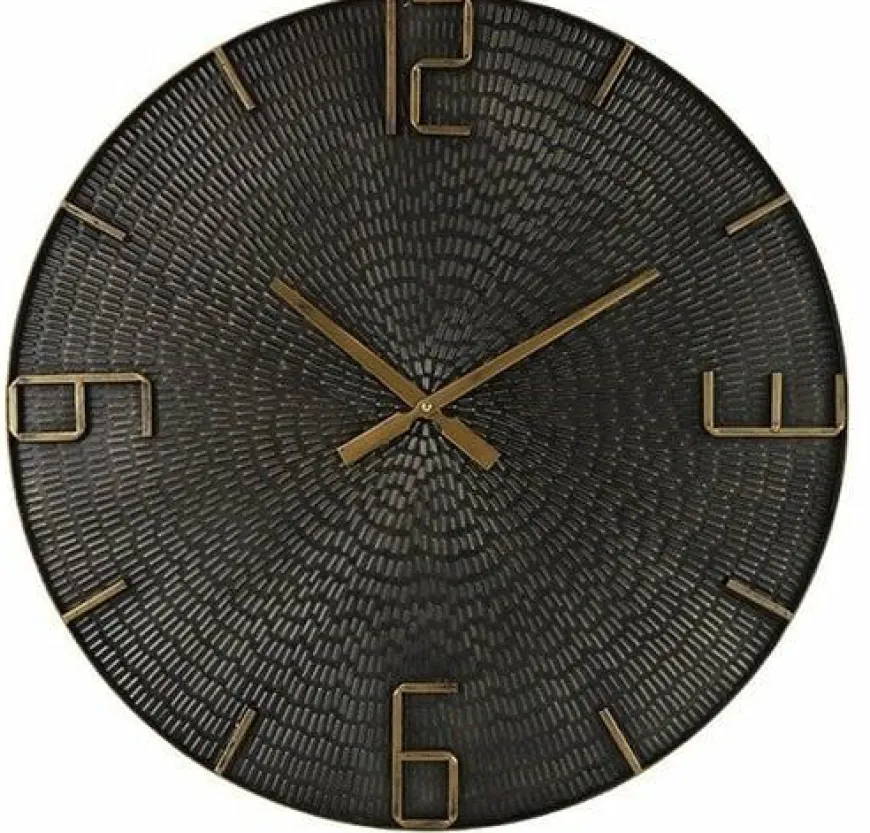Thomas Kent Wandklok Winton L zwart - Ø80CM