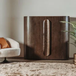 Tower Living Allure Opbergkast donkerbruin 150 cm