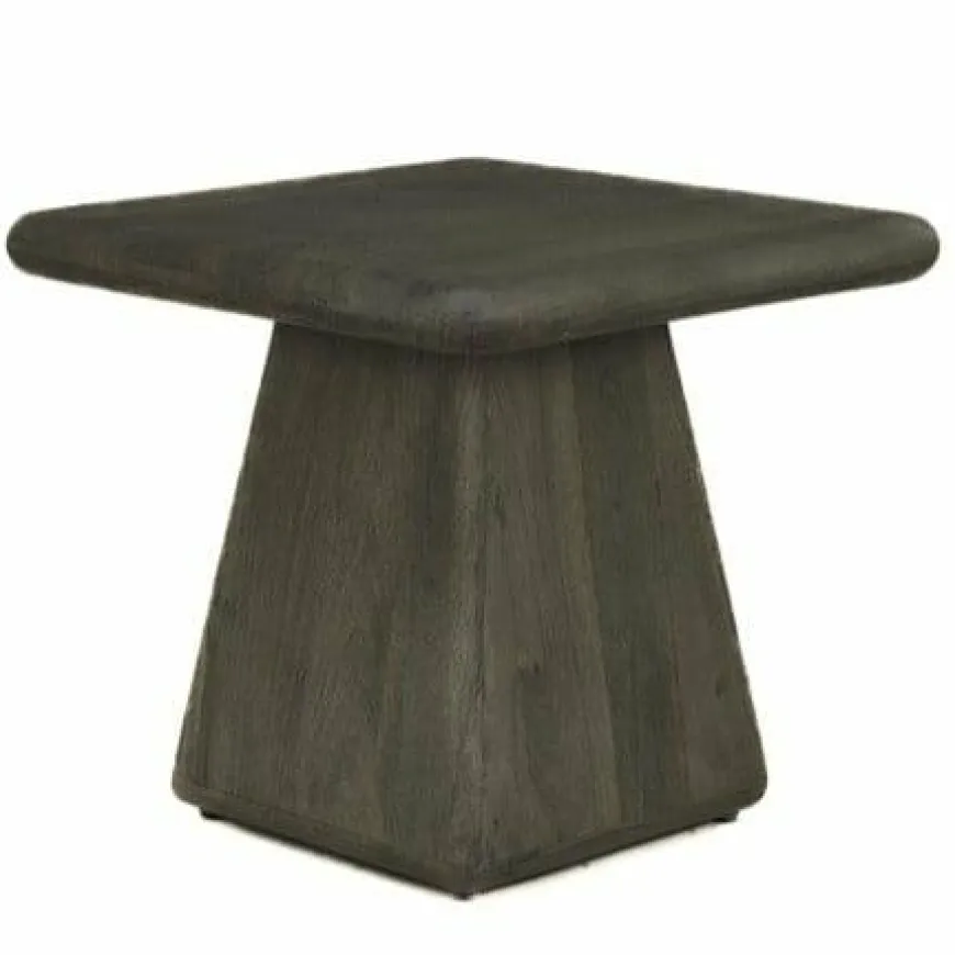 Tower Living Asti Bijzettafel vierkant olijfbruin 60 cm