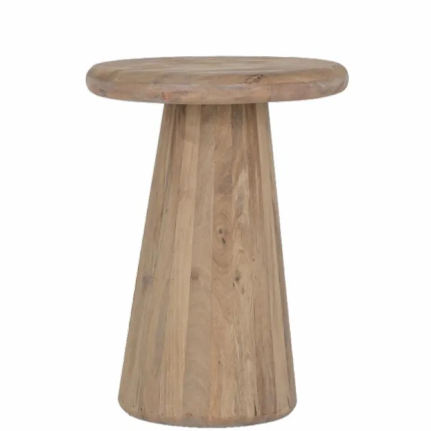 Tower Living Asti Bijzettafel rond naturel 40 cm