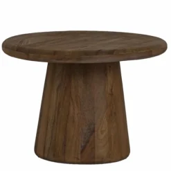 Tower Living Asti Bijzettafel rond bruin 60 cm