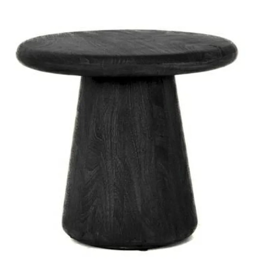 Tower Living Asti Bijzettafel rond zwart 60 cm