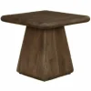 Tower Living Asti Bijzettafel vierkant bruin 60 cm