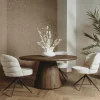Tower Living Asti Eetkamertafel rond bruin 150 cm