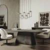 Tower Living Asti Eetkamertafel zwart 200 cm