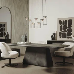 Tower Living Asti Eetkamertafel zwart 200 cm