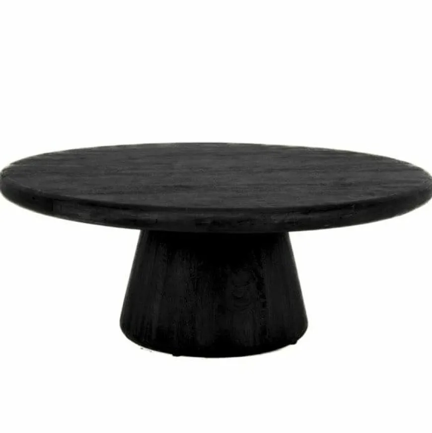 Tower Living Asti Salontafel rond zwart 90 cm