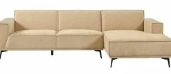 Tower Living Bank Leeds - 2,5 zits + chaise longue Rechts - City 120 Beige