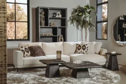 Tower Living Bank Prescot 2 5-AR + Chaise L - Sahara 120 beige
