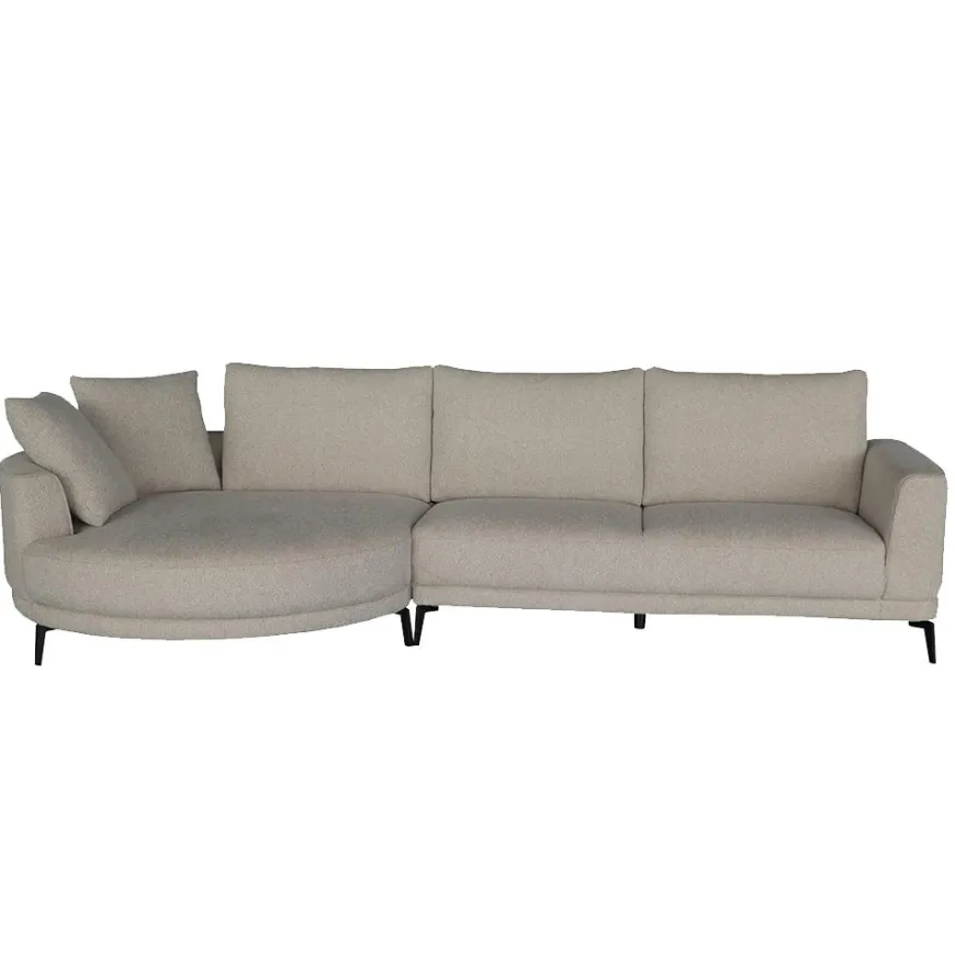 Tower Living Bank Prescot 2 5-AR + Chaise L - Sahara 120 beige