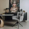 Tower Living Bardi Armstoel - Haga 16 charcoal (draaibaar)