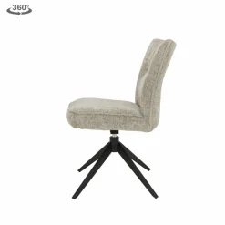 Tower Living Bardi Stoel - fabric Haga 30 beige (draaibaar)