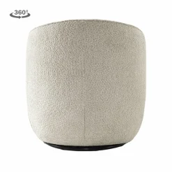 Tower Living Belvi Fauteuil - fabric AJ3019-08 Cream (draaibaar)