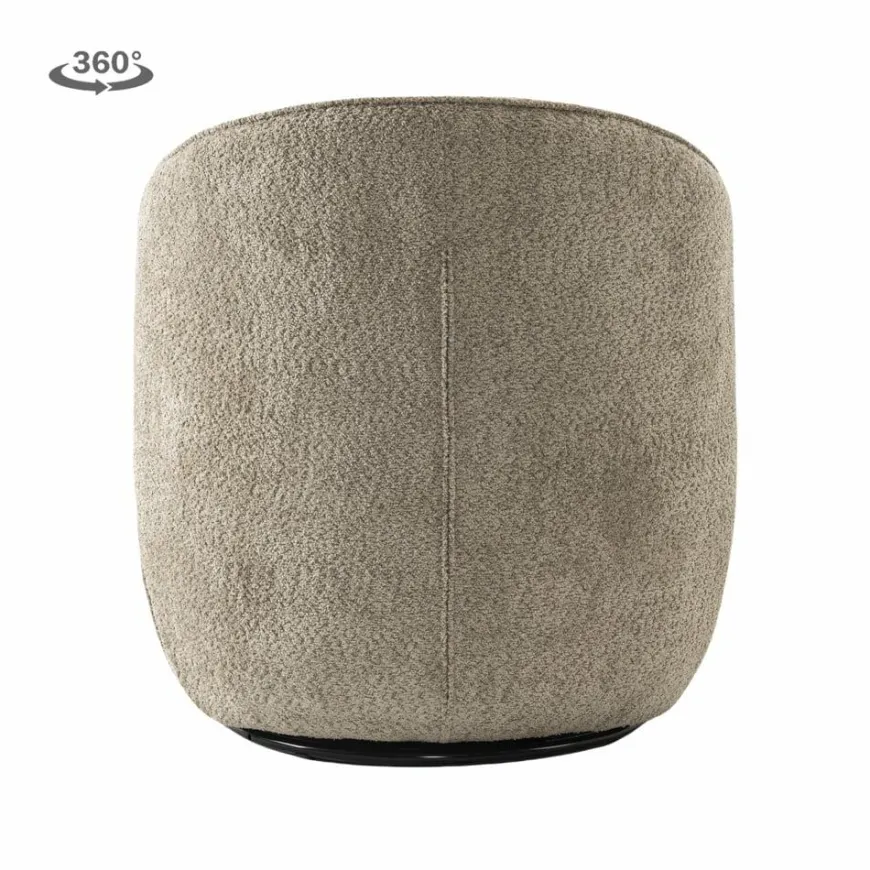 Tower Living Belvi Fauteuil - fabric AJ3019-11 Beige (draaibaar)