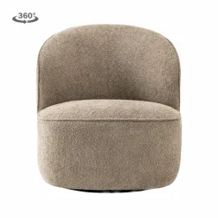 Tower Living Belvi Fauteuil - fabric AJ3019-11 Beige (draaibaar)