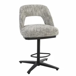 Tower Living Caldes Barstoel - Ted 8 white-grey (draaibaar)