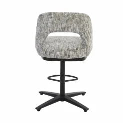 Tower Living Caldes Barstoel - Ted 8 white-grey (draaibaar)