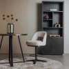 Tower Living Caldes Barstoel - fabric Ted 24 off-white (draaibaar)