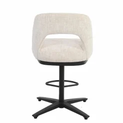 Tower Living Caldes Barstoel - fabric Ted 24 off-white (draaibaar)