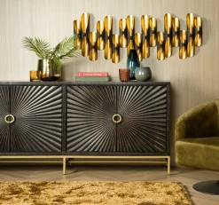 Tower Living Dressoir Serina Zwart 200 cm