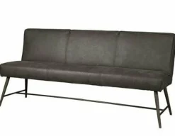 Tower Living Eetkamerbank Belmonte 155 cm of 185 cm - Grijs, groen en cognac