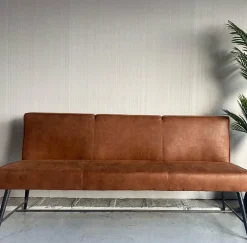 Tower Living Eetkamerbank Belmonte 155 cm of 185 cm - Grijs, groen en cognac