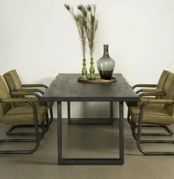 Tower Living Eettafel Ultimo Live edge blank of zwart - diverse afmetingen
