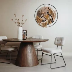 Tower Living Eettafel Premana rond - 150x150 – bruin
