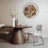 Tower Living Eettafel Premana rond - 130 x 130 – bruin