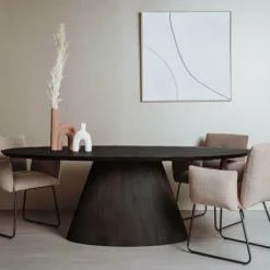 Tower Living Eettafel Premana ovaal - 220x120 – zwart