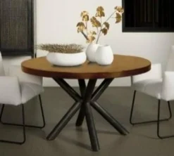 Tower Living Eettafel rond Selva mango Ø 130 cm