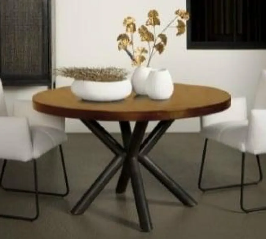 Tower Living Eettafel rond Selva mango Ø 130 cm