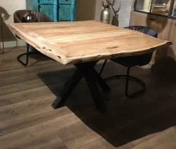 Tower Living Eettafel Soria Acacia vierkant matrixpoot - 130 of 150 cm