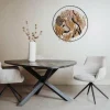 Tower Living Eettafel Trivero 150x150 Mango Olijfbruin