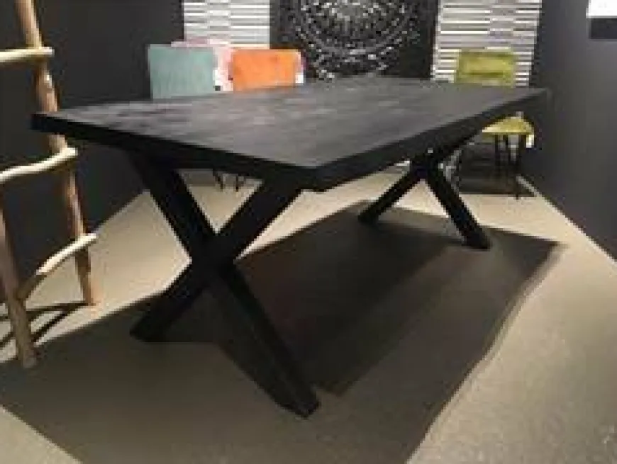 Tower Living Eettafel Xara Live edge blank of zwart - diverse afmetingen