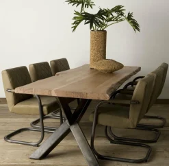 Tower Living Eettafel Yunta Acacia Y poot - Div. afmetingen