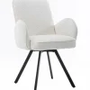 Tower Living Eettafelstoel Livo draaistoel Ascot 1 wit