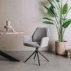 Tower Living Eettafelstoel Amaro Swivel draaistoel Nature 452 blauwgrijs