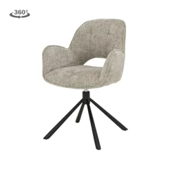 Tower Living Eettafelstoel Isola draaibaar- Haga 30 beige