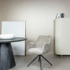 Tower Living Eettafelstoel Fondo draaistoel Mona 464 grijs