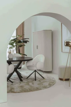 Tower Living Eettafelstoel Imola draaistoel Ascot 1 wit