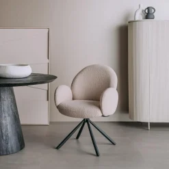 Tower Living Eettafelstoel Imola draaistoel Ascot 12 beige