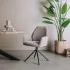 Tower Living Eettafelstoel Amaro Swivel draaistoel Nature 120 beige / grijs