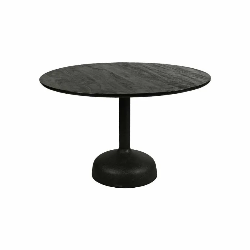 Tower Living Elba Eetkamertafel zwart rond 120 cm