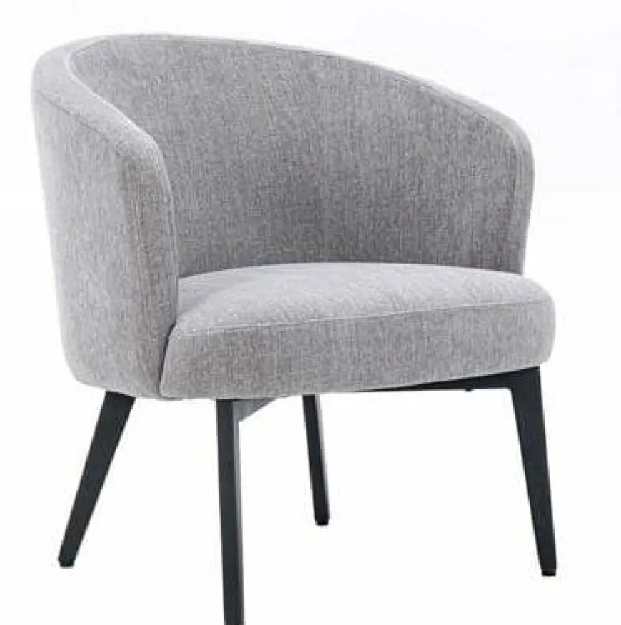 Tower Living Fauteuil Albi - stof Nature 452 blauwgrijs