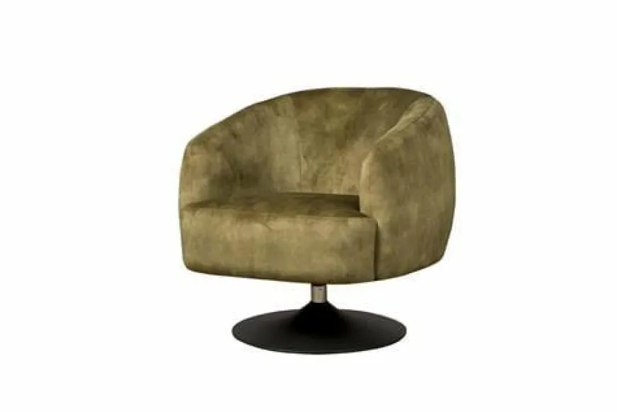 Tower Living Fauteuil Barga - groen velvet showroommodel