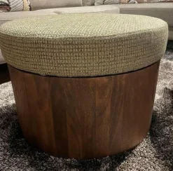 Tower Living Hocker Ossana - stof Yoko 6 met opbergruimte – Ø 60