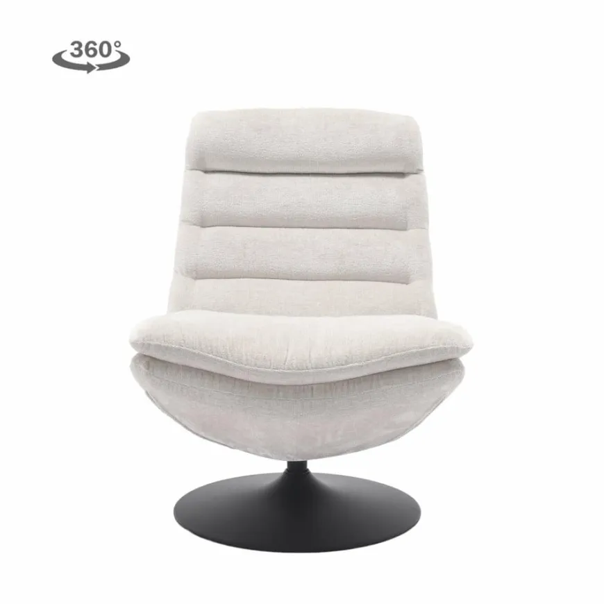 Tower Living Marano Fauteuil - Harmony 02 almond white (draaibaar)