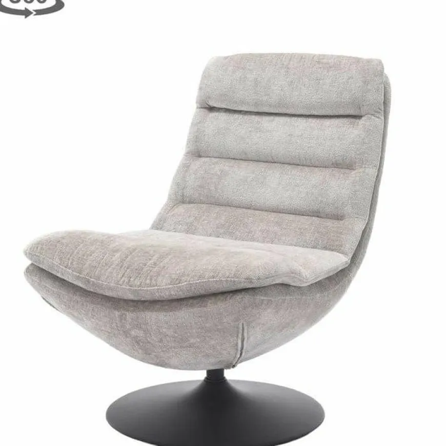 Tower Living Marano Fauteuil - Harmony 04 ice grey (draaibaar)